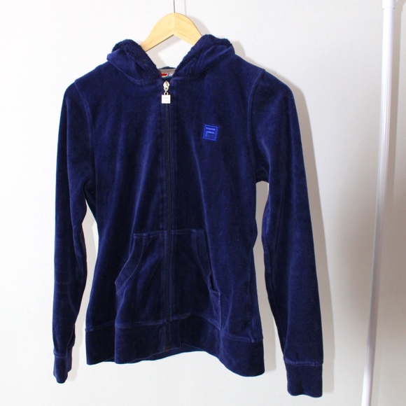 VELVET FILA ZIP UP - Picture 1 of 2